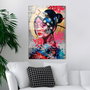 Wallity UV-726 Cuadro Decorativo de Vidrio Templado Multicolor 70 x 100 cm
